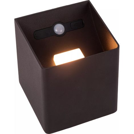 Applique ext. LED 6W détecteur mouvement noir Lucide (1/5)
