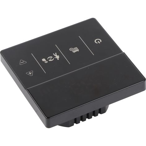 Thermostat Intelligent avec Écran Tactile, Contrôle Vocal et WiFi, Régulateur de Température Domestique 90‑240V Noir (1/5)