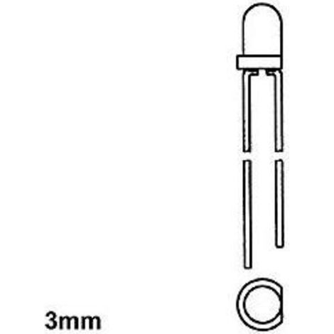 Led Blanche - 3mm - Transparent - 6300mcd - 20ma - Pour Projets Électroniques Et DIY - Lot De 10