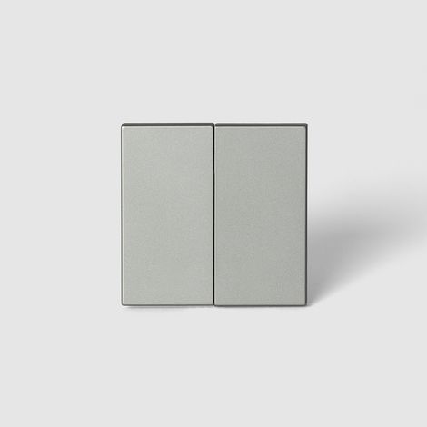 Teclas y Tapas para Mecanismos Luxe 990 Gris Antracita Interruptor Doble Pulsador