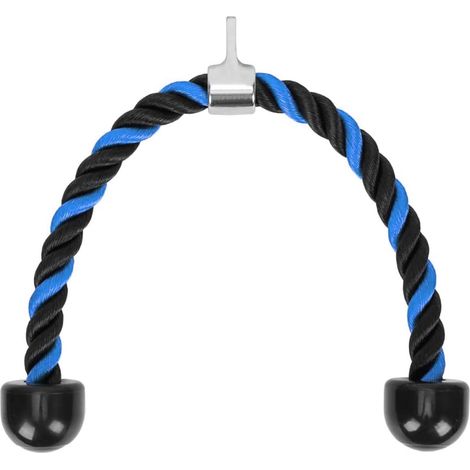 Corde Triceps pour Poulie Musculation, Corde en polyéthylène avec embouts en PVC, Corde Poulie Accessoire Musculation pour Tirage, Station de Musculation, Salle de Sport, Maison (1/5)