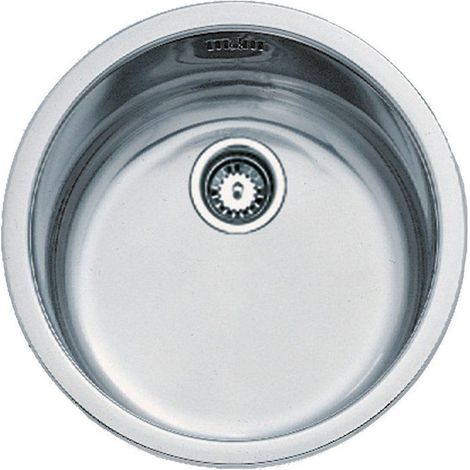 Fregadero encastrable redondo TEKA Redondo 45 1B acero inox pulido 1 cubeta Ø450 mm (1/3)