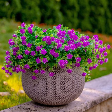 12 brindilles artificielles, plantes d'extérieur simulées, fleurs artificielles-AquaForge (1/5)