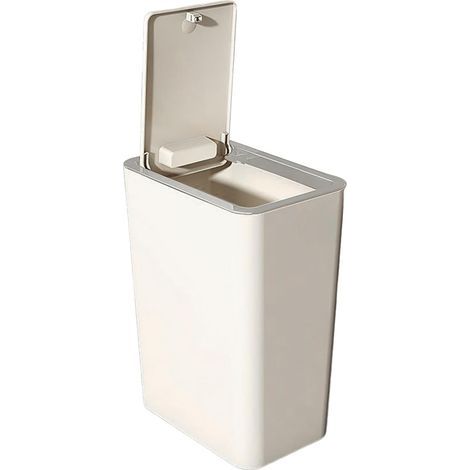 Trash Can with Lid Compact Bin for Bathroom and Kitchen Pet
