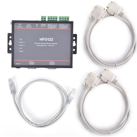 Servidores serie duales Rs232/485/422 a Wifi y Ethernet Módulo de servidor serie Puerto serie Dispositivo de comunicación Convertidor de red DTU 5-36VDC (1/5)