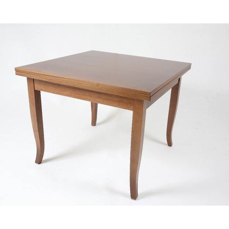 Tavolo quadrato allungabile Verona noce 90x90 (1/2)