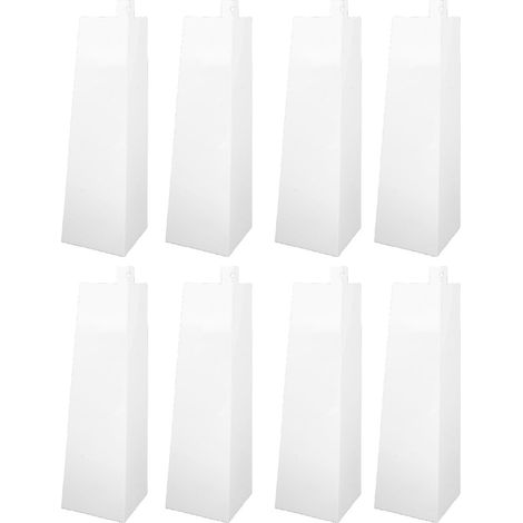 Lot de 8 coins de bardage alu avec vis inox pour finition angle extérieur façade maison mobile home (1/5)