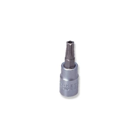 Punta Torx con Orificio 1/4", Jonnesway, TX40 x 37mm, Reparación Precisa, Acero Resistente y Compatible con Herramientas Manuales o Eléctricas