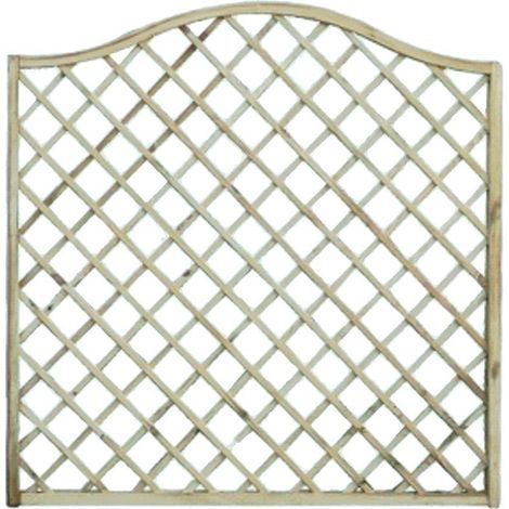 Pannello Grigliato Giardino Lasa In Legno Impregnato Onda 180X180 Cm 1 Pz (1/10)