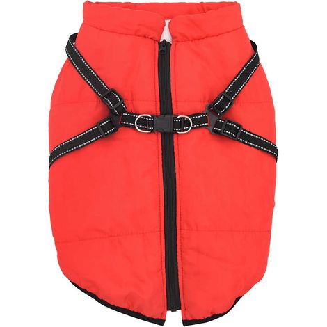 Manteau pour chiens avec harnais imperméable réfléchissant L44 (1/5)