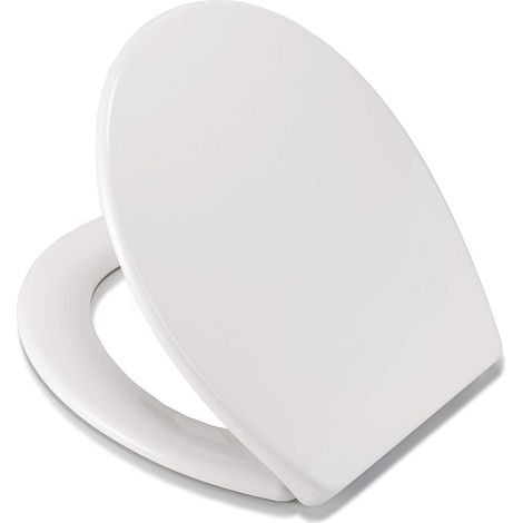 Croydex Round Soft Close Toilet Seat with Quick Release Hinges - Vendee (1/5)