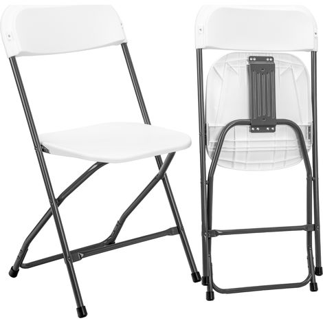 sedia pieghevole da catering SIMPLO WHITE bianca