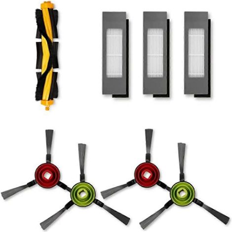 Kit d'accessoires Ecovacs Deebot : brosses et filtres de rechange pour les modèles OZMO 920/950/T5/T8/T8 AIVI/ N7 N8 Pro+ (1/5)