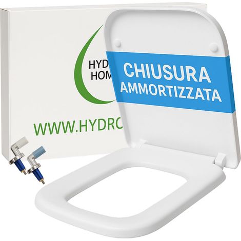Copriwater Traccia G.S.I. termoindurente bianco CHIUSURA AMMORTIZZATA