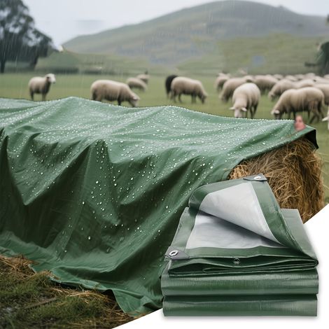 Bâche extérieure imperméable 2 x 3 m – Bâche étanche pour camping et équipement de plein air (1/4)