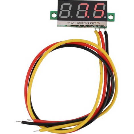 1pc Digital 0.28″LED Display Voltmeter DC Current Meter Panel 0100V (Red)