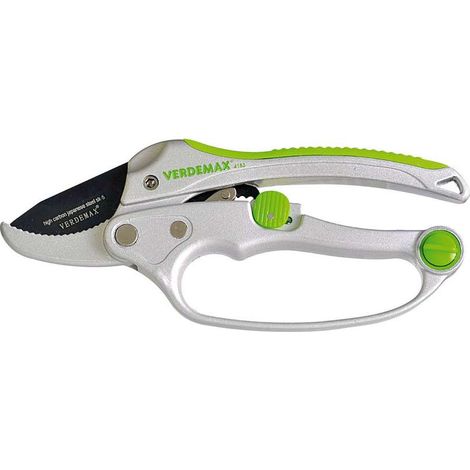 Forbice da Potatura a Cricchetto Verdemax - Leggera e Resistente, 20 cm (1/4)