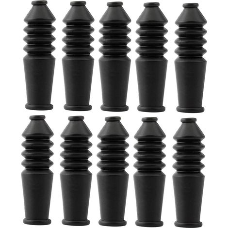 10 Pièces Capuchons De Câble De Frein Vélo En Caoutchouc Protège Câble Frein Vtt Anti-Poussière Et Étanche Pour Gaine De Accessoires Vélo (1/5)