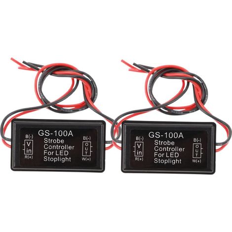 Zerodeko Contrôleur Stroboscopique pour Feu de Freinage LED 12v (1/5)