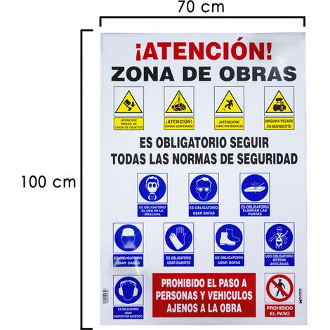Panneau sécurité wolfpack 100 cm x 70 cm plastique robuste