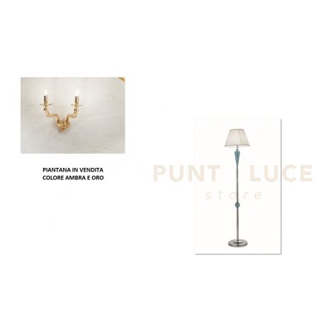 PIANTANA VILLA 1 LUCE AMBRA E ORO  ATTACCO  E27