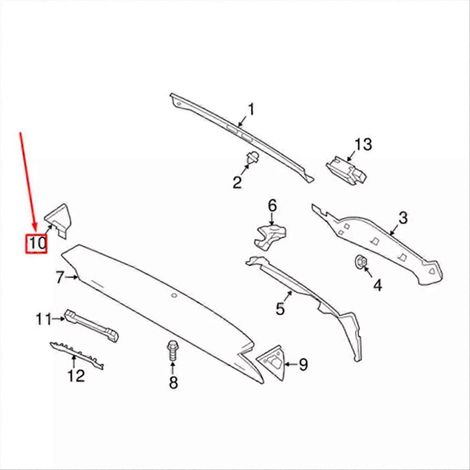paire de moulures d'angle de hayon arrière LR077620 LR077621 pour Land Rover Range Rover Executive (1/5)
