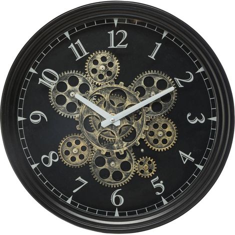 Orologio meccanico in metallo Mely D37cm - Atmosphera créateur d'intérieur (1/5)