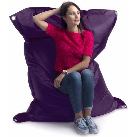 Pouf Extérieur, Outdoor, Jardin, Terrasse, Aubergine BiG52 IRON RAW (1/5)