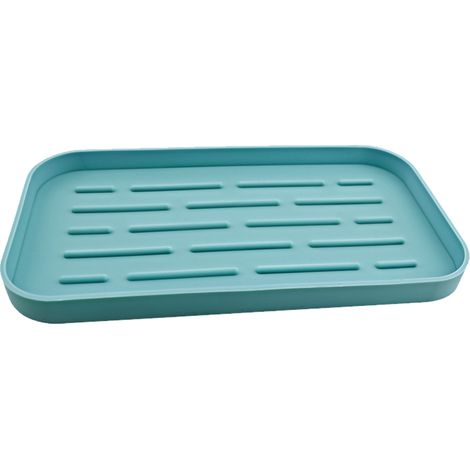Support Pour Éponges - Bac En Silicone Pour Évier - Organiseur De Salle De Bain Et Cuisine - 1 Pièce (1/5)