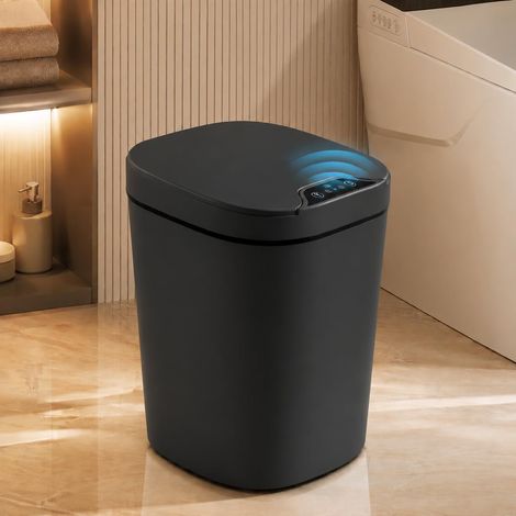 Poubelle Automatique 10L Avec Capteur, Sans Contact Pour Salle De Bains (1/5)