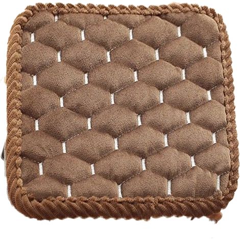 Coussin De Chaise 30 X 30 Cm - Assise Épaisse En Peluche Et Fibre Polyester - Anti-Dérapant Avec Liens - Pour Chaise De Bureau Cuisine Salle À Manger Extérieur Voiture - 1 Pièce (1/5)
