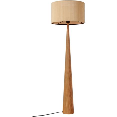 Floor Lamp 'Fabrena' made of Wood for Living Room & Dining Room (1/5)