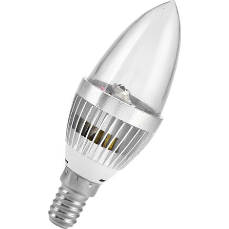 Ampoule RGB sept couleurs E12/E14 3W avec télécommande et couvercle transparent (1/5)