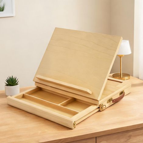 Chevalet de table en hêtre avec rangements et inclinaison (1/5)