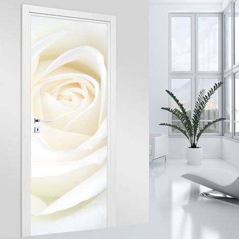 Stickers pour porte - Rose - 63 x 205 cm - Adhésif MAT (1/2)