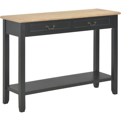 Konsolentisch Schwarz 110 x 35 x 80 cm Holz
