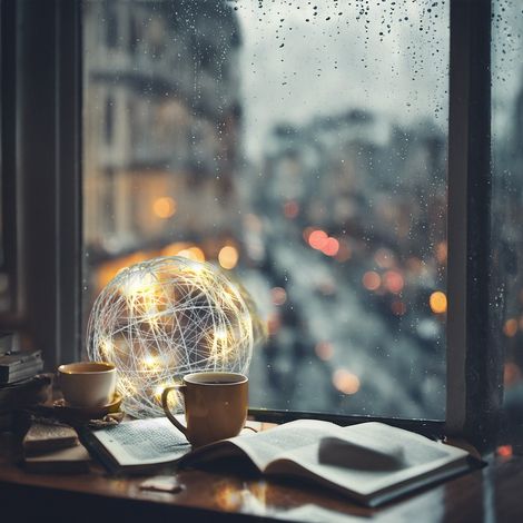 LED-Hängelicht-Dekoration, 25cm - Herbst & Weihnachten