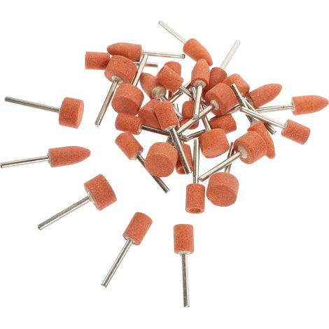 42pièces Meules Abrasives Pour Perceuse Mèches De Ponçage Montées Sur Disque Meules Pour Métal Outils De Meulage Pour Pierre (1/4)