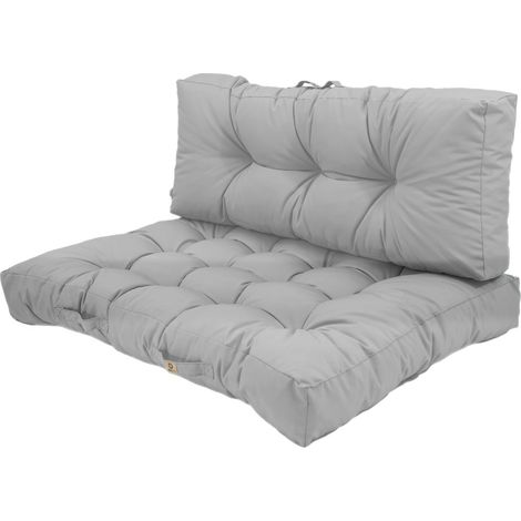 Lot de coussins pour palette 120x80 cm – Polyester déperlant – Anti-UV – Confort optimal pour espaces extérieurs