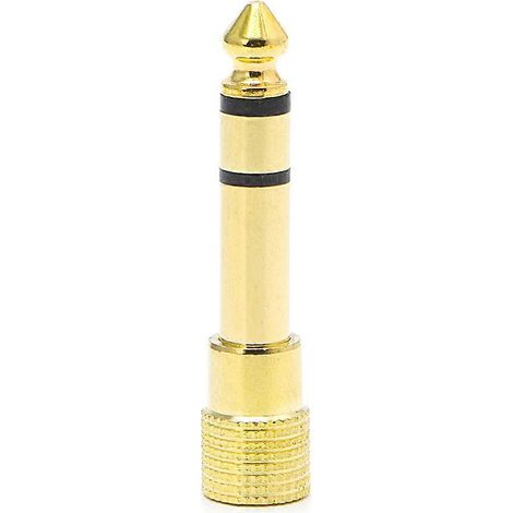 Adaptateur pour casque stéréo 6,5 mm (1/4") mâle vers 3,5 mm (1/8") femelle (1/5)