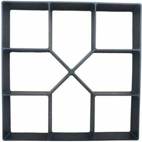 Moule à Pavage Plastique 40 x 40 cm pour Garden Terrasse Allée Patio Jardin Trottoirs Chemin de Pavage en Ciment Béton Moule à Pavé Réutilisable Moule de Coffrage Bricolage- (1/4)