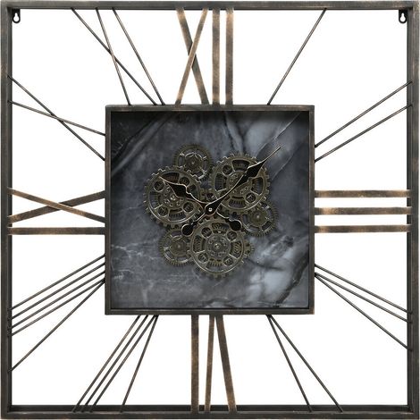 Reloj Pared Metal Cristal 80X8X80 Dorado (1/4)