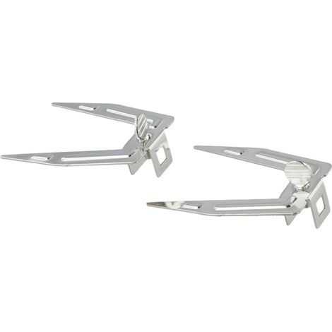 Tenedor giratorio de acero inoxidable para horno eléctrico y freidora de aire, componente para asar con rotación suave, parte del eje de brocheta (tenedor para asar) (1/5)