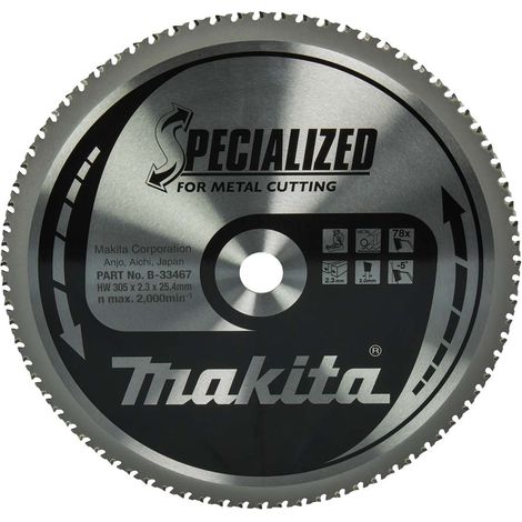 Makita - Lame de scie circulaire pour métal, 305x25,4 mm, 78 dents B-33467