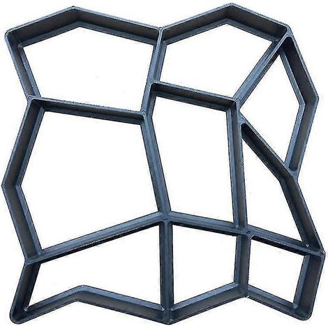 Moule pour dalles de pavage en béton plastique, moule pour dalles de pavage de jardin et de cour - 1 (1/2)