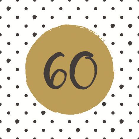 Duni Serviette 60th Happy Birthday 33 x 33 cm - 20er Pack
