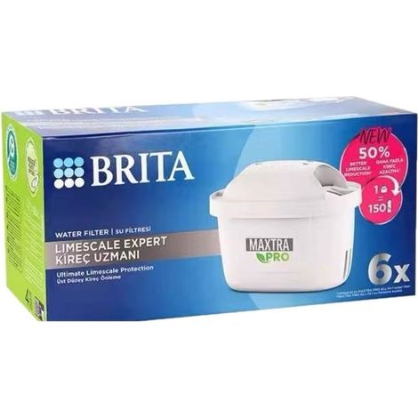 Lot de 6 cartouches de rechange pour la cartouche filtrante Brita BR1051767 Maxtra Pro Hardwater Expert