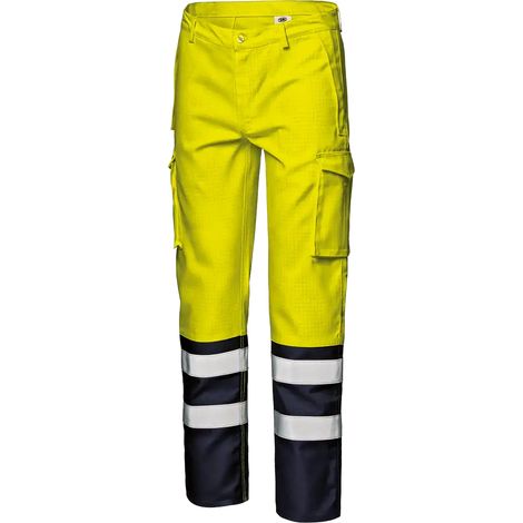 SIR SAFETY SYSTEM SUPERTECH Pantalon de travail haute visibilité jaune et bleu Taille 60
