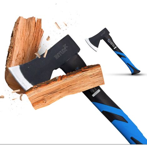 Beil Spaltbeil Axt Holzspalter 600 g mit Fiberglasschaft für Garten Forst und Wald