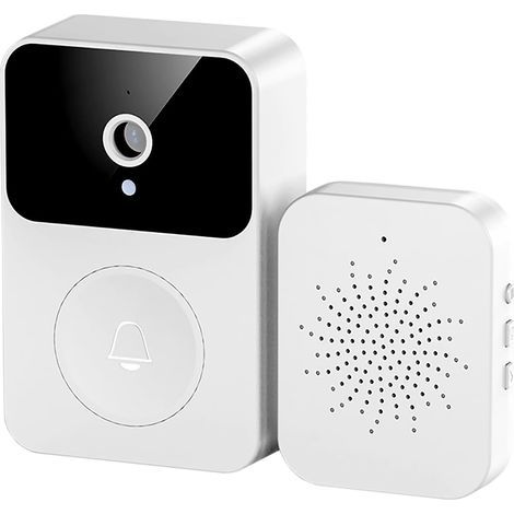 WLAN-Video-Türklingel 2,4 GHz 1080p Nachtsicht Zwei-Wege-Audio KI-Erkennung Zuhause (1/5)